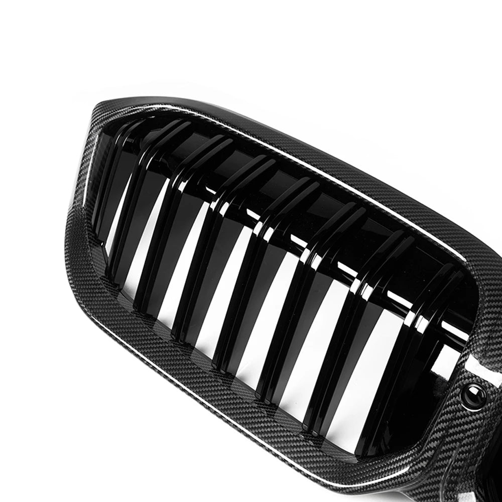 Carbon Nieren Grill passend für BMW G20 G21 G28 LCI ab 2022 Glanz Schwarz