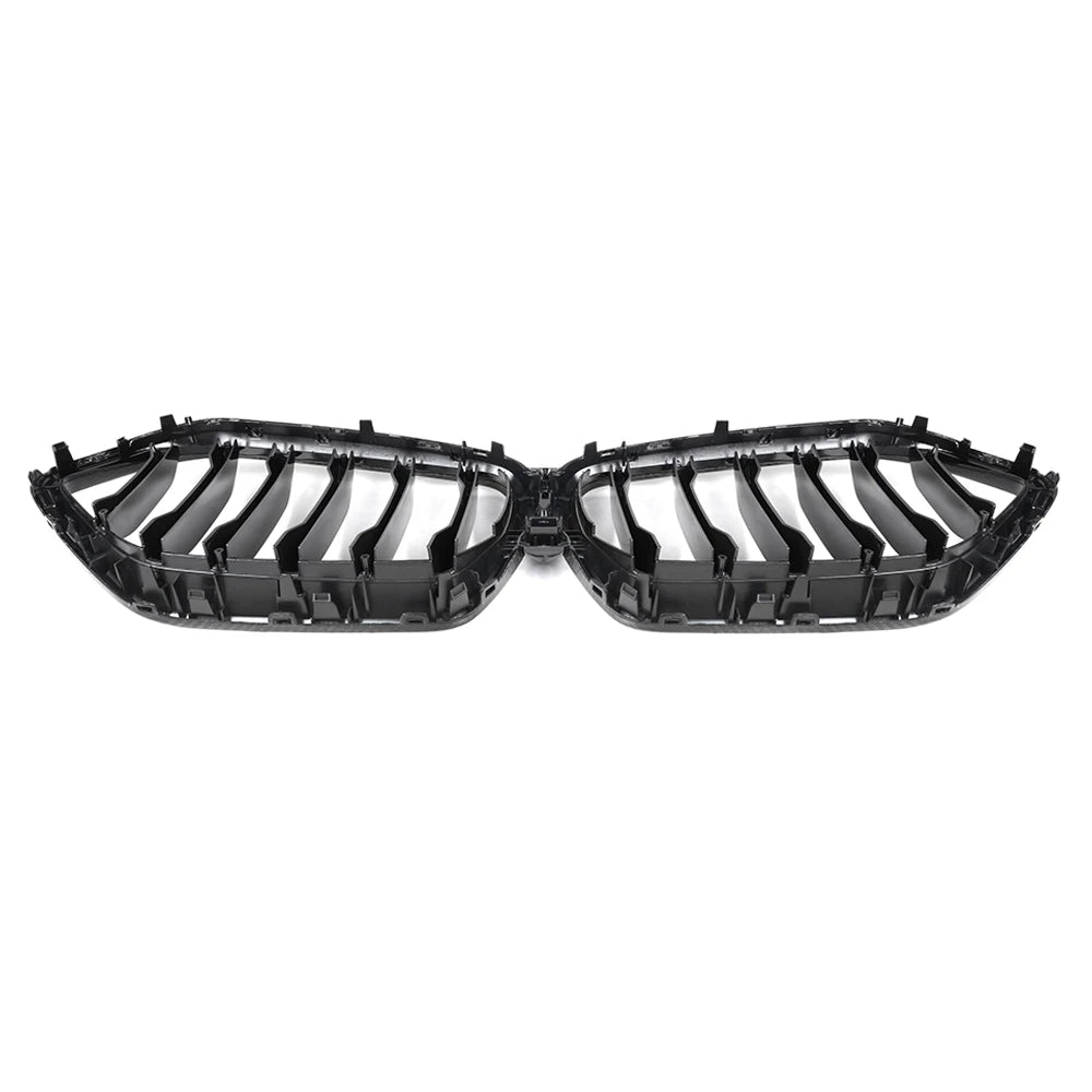 Carbon Nieren Grill passend für BMW X6 G06, F96 2020 bis 2023 Glanz Schwarz