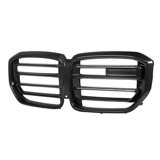 Carbon Nieren Grill passend für BMW X5 G05 G18 LCI ab 2024 Glanz Schwarz