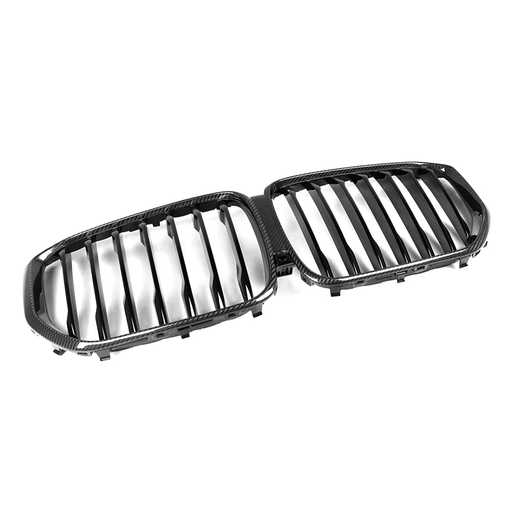 Carbon Nieren Grill passend für BMW X5 G05 2020 bis 2023 Glanz Schwarz