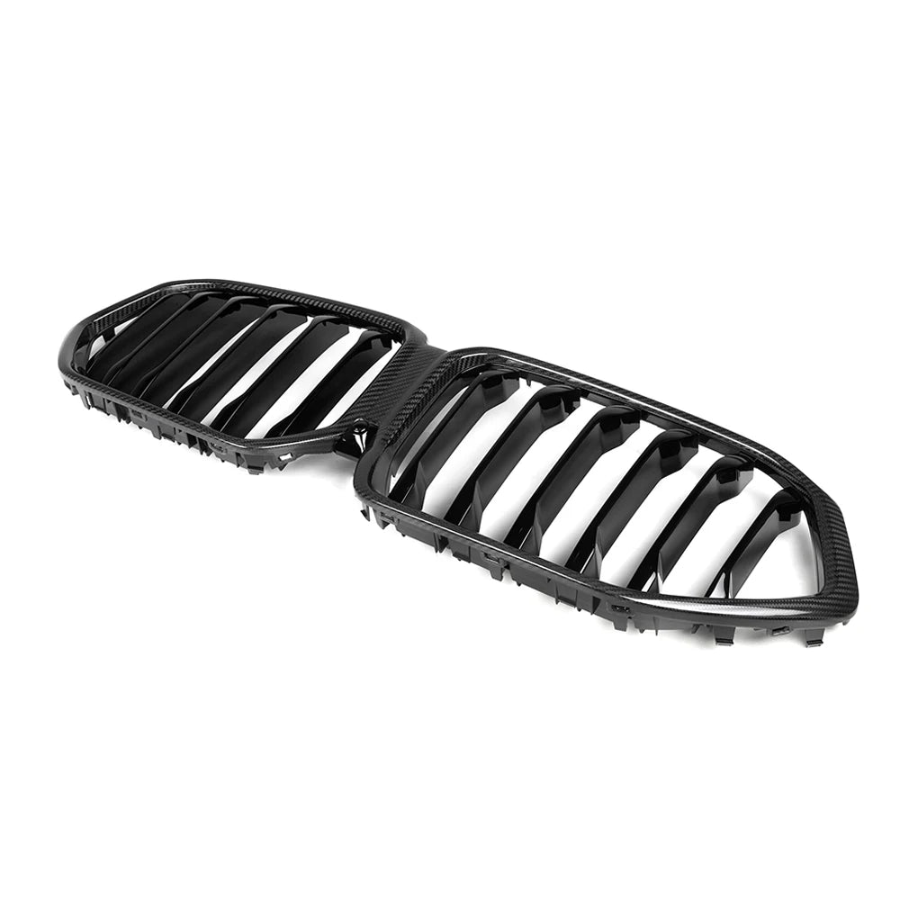 Carbon Nieren Grill passend für BMW X6 G06, F96 2020 bis 2023 Glanz Schwarz