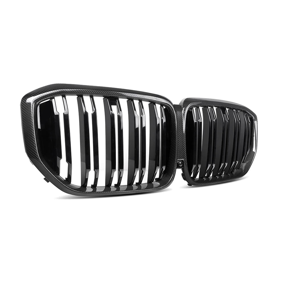 Carbon Nieren Grill passend für BMW X5 G05 LCI ab 2024 Glanz Schwarz