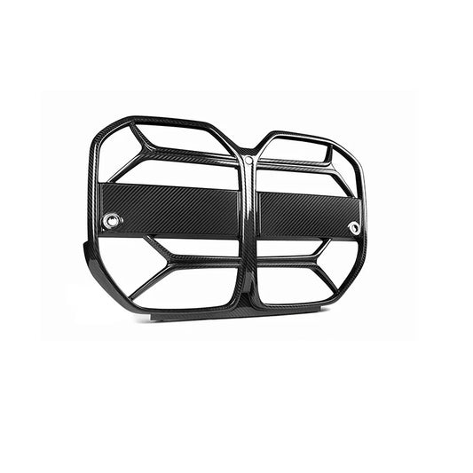 Carbon Nieren Grill passend für BMW G26 ab 2021 Glanz Schwarz