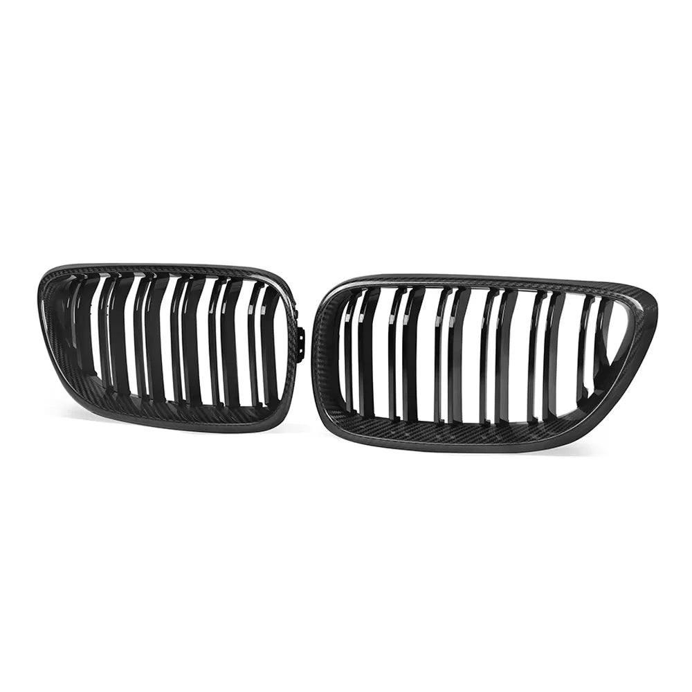 Carbon Nieren Grill passend für BMW F22 F23 F87 2014 bis 2020 Glanz Schwarz