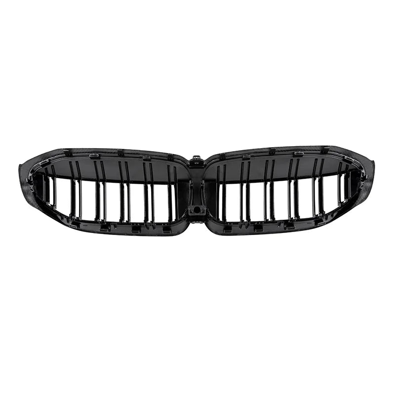 Carbon Nieren Grill passend für BMW G20 G21 G28 Pre LCI 2019 bis 2022 Glanz Schwarz