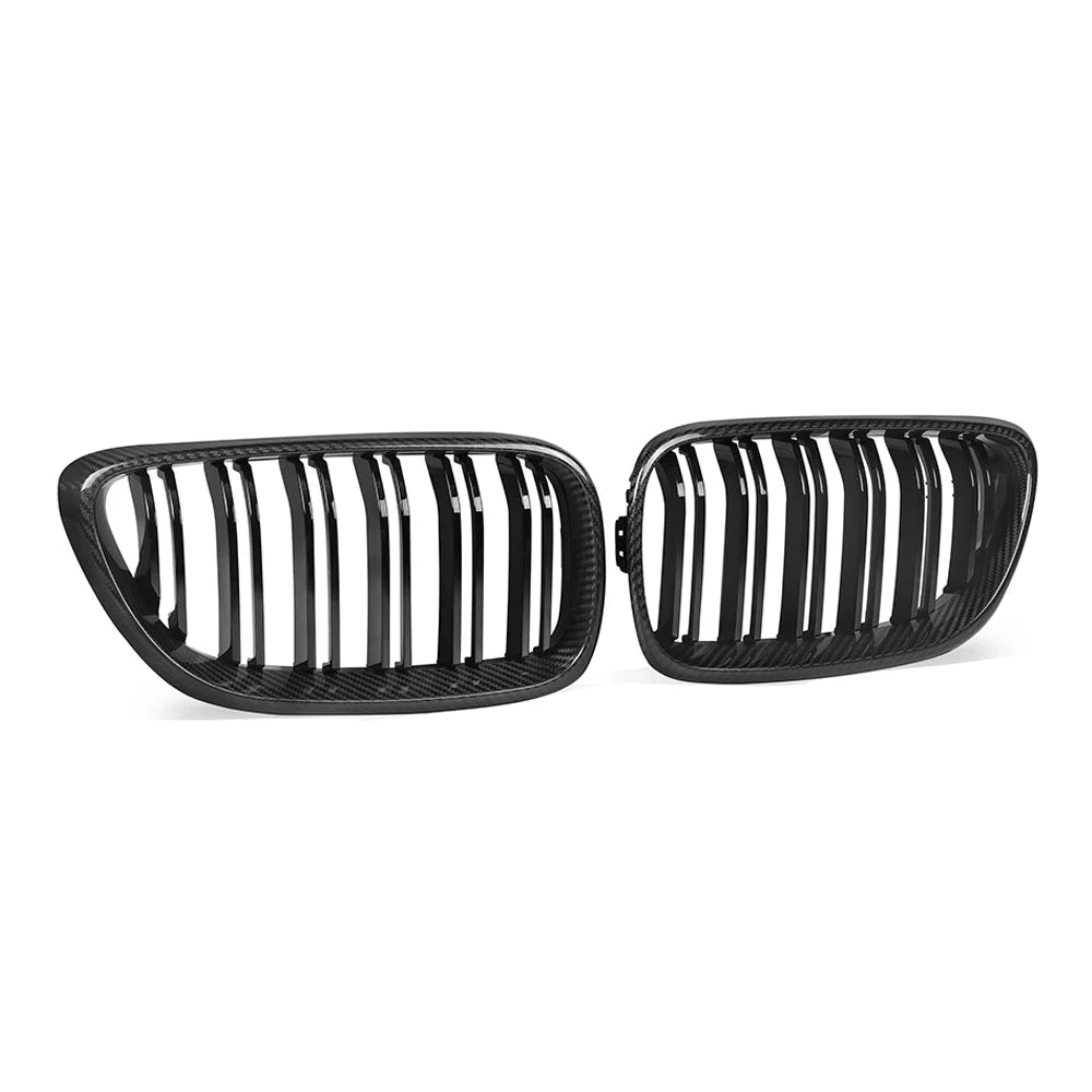 Carbon Nieren Grill passend für BMW F22 F23 F87 2014 bis 2020 Glanz Schwarz