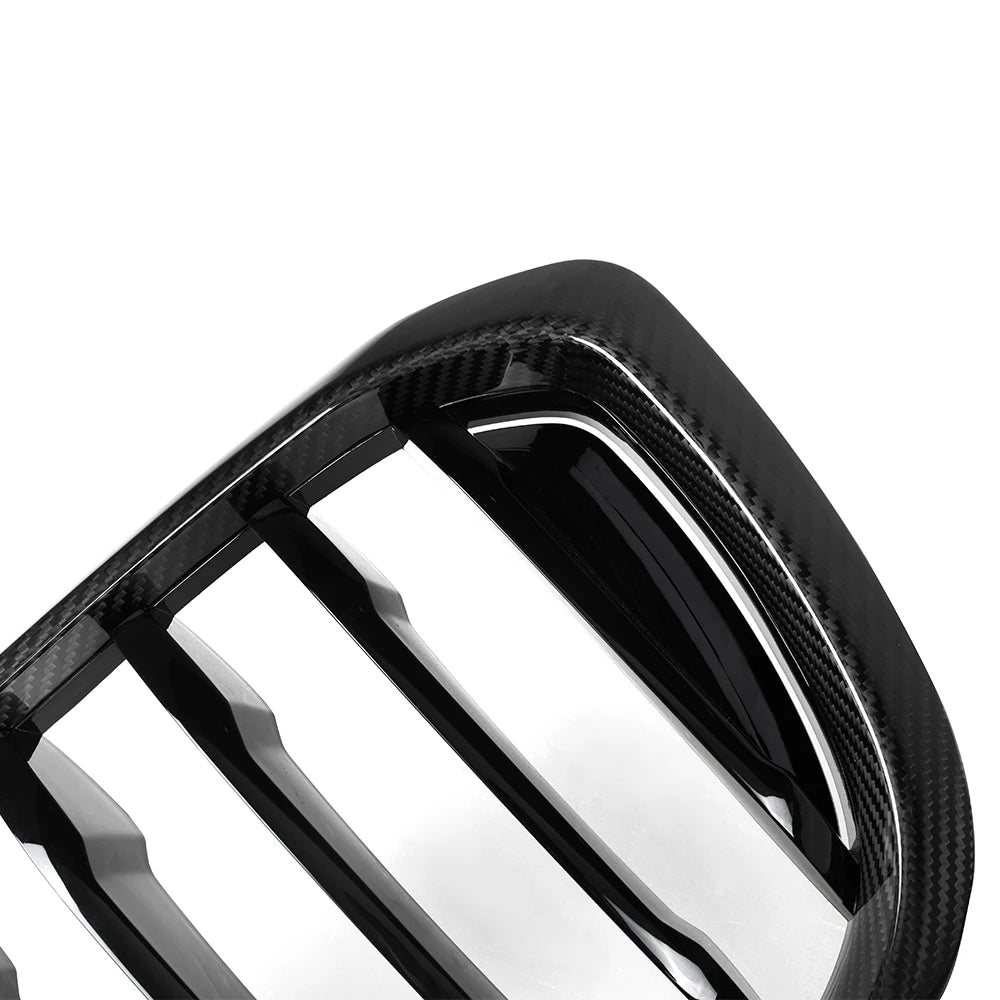 Carbon Nieren Grill passend für BMW G01 G02 G08 Pre LCI 2019 bis 2021 Glanz Schwarz