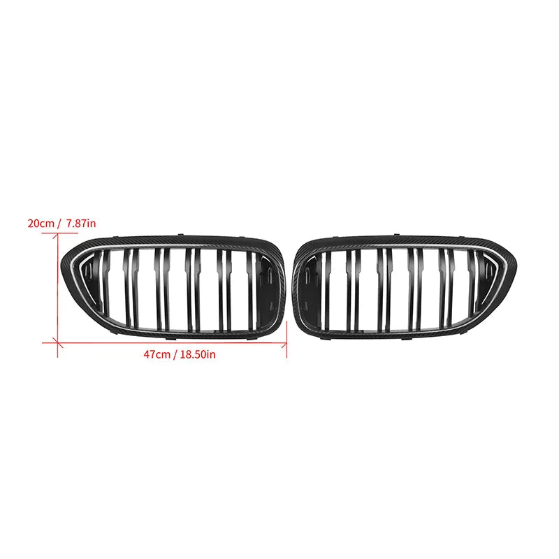 Carbon Nieren Grill passend für BMW G30 G31 F90 Pre LCI 2017 bis 2019 Double Slat