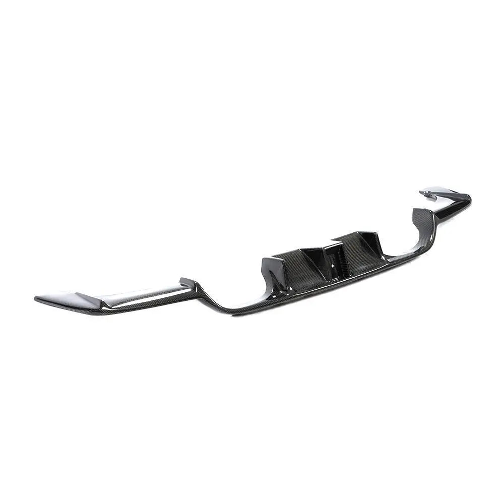 Carbon Heckdiffusor LED passend für BMW M3 F80 und M4 F82 F83 2015 bis 2019 V2