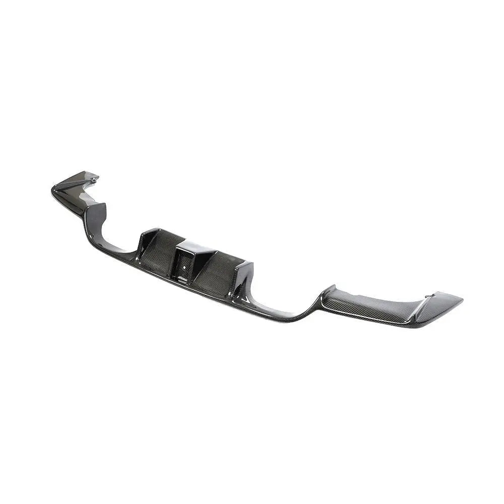 Carbon Heckdiffusor LED passend für BMW M3 F80 und M4 F82 F83 2015 bis 2019 V2